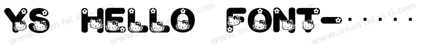 YS HELLO FONT字体转换